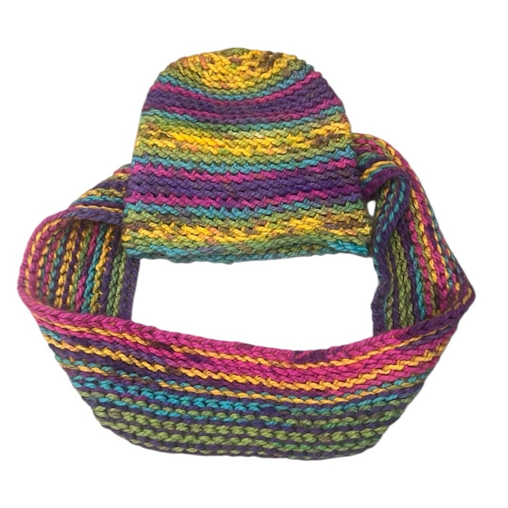 Redheaded Stepchild NEON BRIGHT CROCHET HAT & SCARF SET